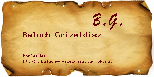 Baluch Grizeldisz névjegykártya